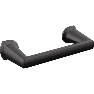DELTA FAUCET Rubber Limited 772500-BL Galeon Wall Mount Pivot Arm Toilet Paper Holder Bath Hardware Accessory in Matte Black