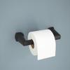 DELTA FAUCET Rubber Limited 772500-BL Galeon Wall Mount Pivot Arm Toilet Paper Holder Bath Hardware Accessory in Matte Black view 2
