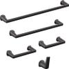 DELTA FAUCET Rubber Limited 772500-BL Galeon Wall Mount Pivot Arm Toilet Paper Holder Bath Hardware Accessory in Matte Black view 3