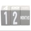 Little Pear Baby Keepsake Milestone Blocks, Growth Marker Blocks, Baby Age Photo Prop, Gray & White, Wooden view 2