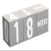 Little Pear Baby Keepsake Milestone Blocks, Growth Marker Blocks, Baby Age Photo Prop, Gray & White, Wooden view 3