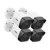 ANNKE 4-Pack 5MP@20 fps Wired POE Security Cameras, Outdoor Bullet CCTV IP Camera with Built-in Mic & SD Card Slot,100ft EXIR 2.0 Colour Night Vision, IP67 Weatherproof, Smart Motion Detection-C500 view 1