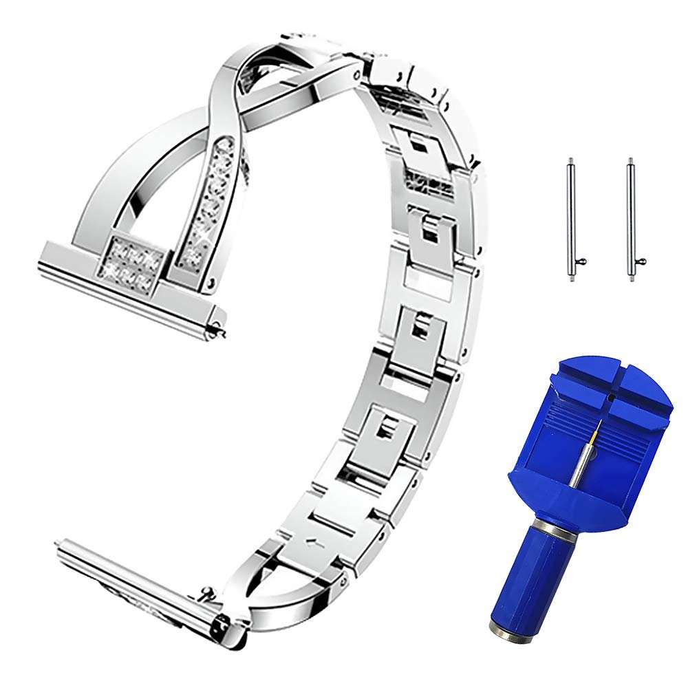 Comfortable Only fit 22mm Durable Stainless Steel watchband Disassembly Tool Compatible with Samsung Gear S3 Frontier SM-R765T