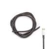 Cable Protector Animal Proof Wire Repair, Cord Protector for Pets Headphone Saver Spiral Cable Wrap Strain Relief, Cord Sleeve for Phone Cable USB Date Cable, 60 inches, 2 pcs, Black view 1