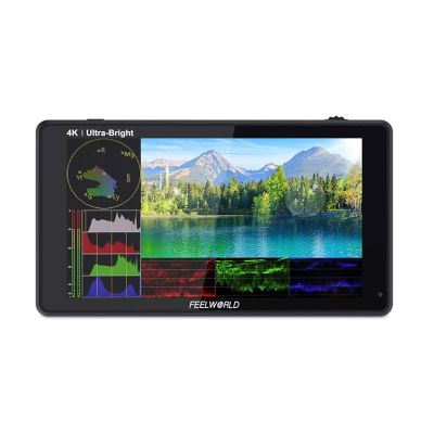 Feelworld LUT6S 6 inch Ultra Bright 2600nits HDR 3D LUT,with Waveform VectorScope Histogram, Touch Screen Field DSLR Monitor and 3G-SDI 4K HDMI Full HD 1920x1080 IPS