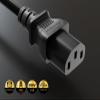 Cable Leader 8ft NEMA L6-20P to C13 Heavy-Duty Locking Power Cord 14 AWG 15A/250V SJT High Voltage Extension Cord, Twist-Locking Cord, Black view 3