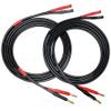 CNCESS CESS-029-6f Male Banana Plug to Female Banana Jack Speaker Extension Cable, Silicone Cable, 2 Pack (6 Feet) view 2