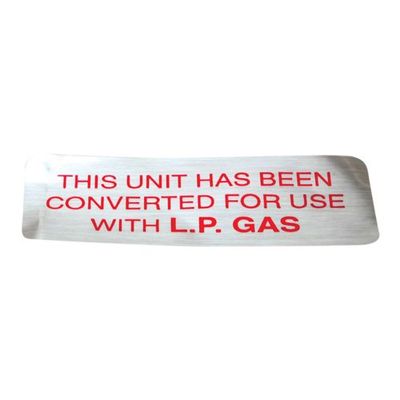 00-421727-00009 Label Lp Compatible With Vulcan Hart Equipment