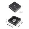 Micro Traders 2Pcs 40mm Quick Release Plates PU40 Camera Camcorder Tripod Ballhead QR Plate Holder with 1/4Inch Screw Universal view 3