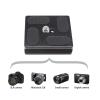 Micro Traders 2Pcs 40mm Quick Release Plates PU40 Camera Camcorder Tripod Ballhead QR Plate Holder with 1/4Inch Screw Universal view 4