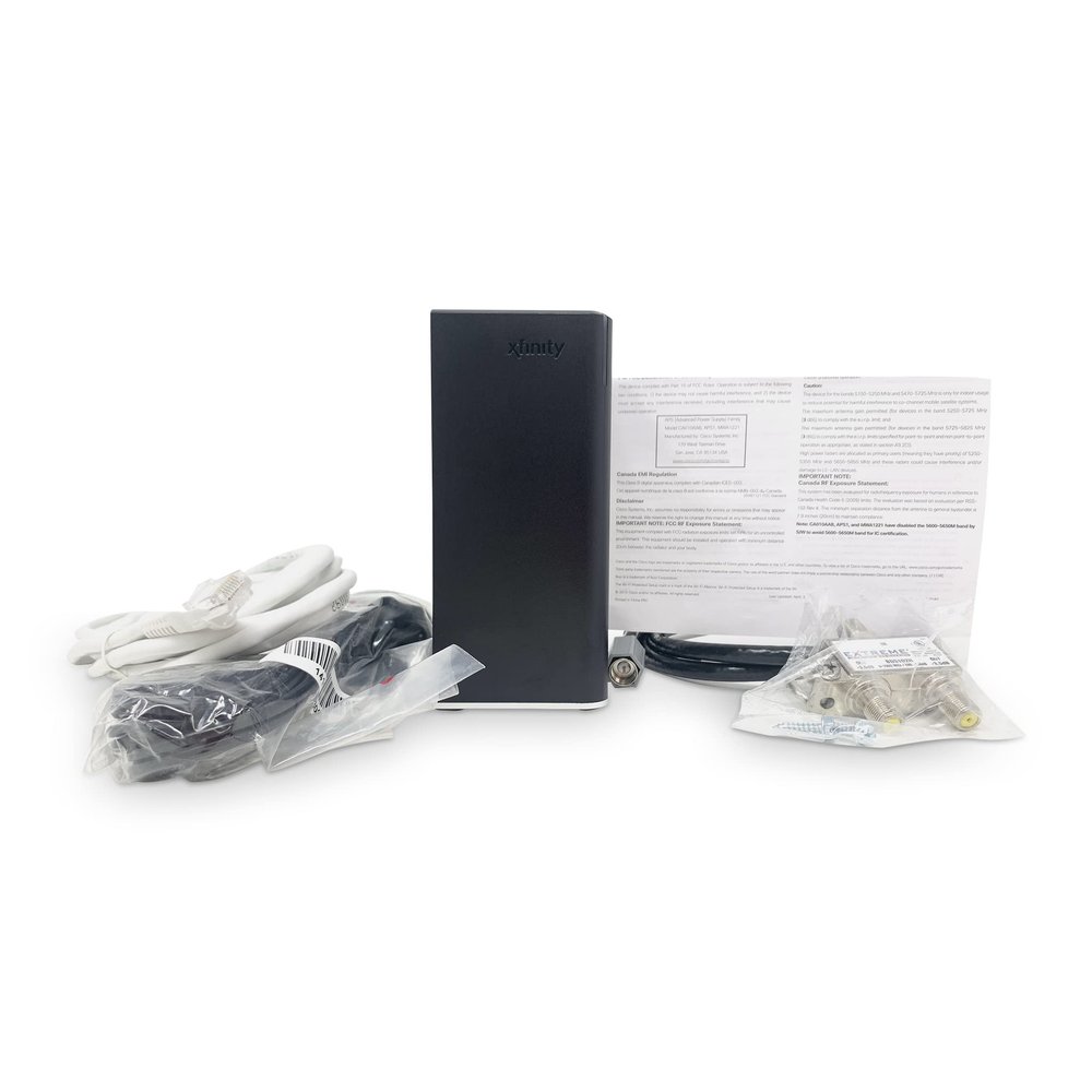 Comcast Xfinity CA010AAB MoCA Network Adapter for Ethernet Over Coax, Coaxial Cable to Ethernet Converter, Works with Any Ethernet Device/Router (1-Pack, ECB6250S02)