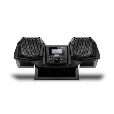 Rockford Fosgate RNGR18-STG1 Audio Kit: All-in-One Dash Housing Pre-Installed with PMX-1 Receiver and 5.25" Speakers for Select Polaris Ranger Models (2018-2022)