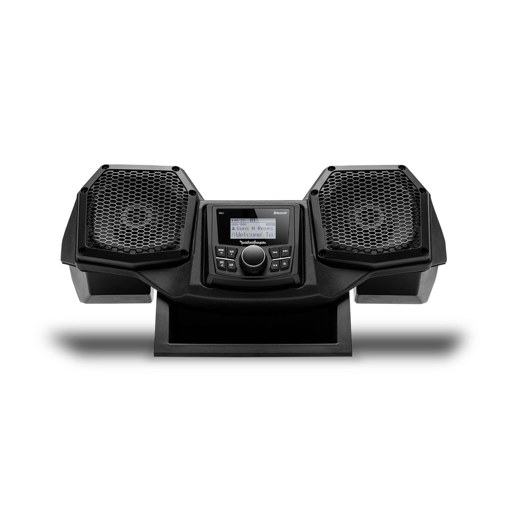 Rockford Fosgate RNGR18-STG1 Audio Kit: All-in-One Dash Housing Pre-Installed with PMX-1 Receiver and 5.25" Speakers for Select Polaris Ranger Models (2018-2022)