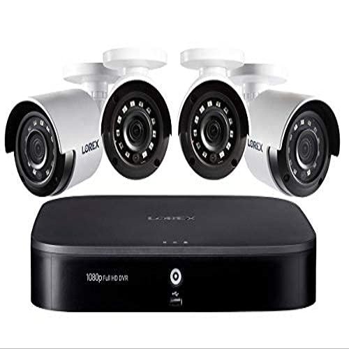 Lorex 1080p HD 8-Channel Security System with 1080p HD Weatherproof Bullet Security Camera, Advanced Motion Detection and Smart Home Voice Control - Renewed