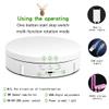 Qinmay 360 Degree Electric Rotating Rotating Turntable Display Stand,Battery/USB Power Supply for Photography Product Shows (White, 5.7 inches/Load 22 LB) view 2