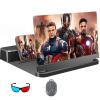 ARCH Screen Magnifier for Cell Phone,Home Theater with 3D Glasses and Built-in Speakers, Phone Screen Amplifier,3D Screen Enlarge Video Movie,Portable Phone Projector for All Smartphones view 2