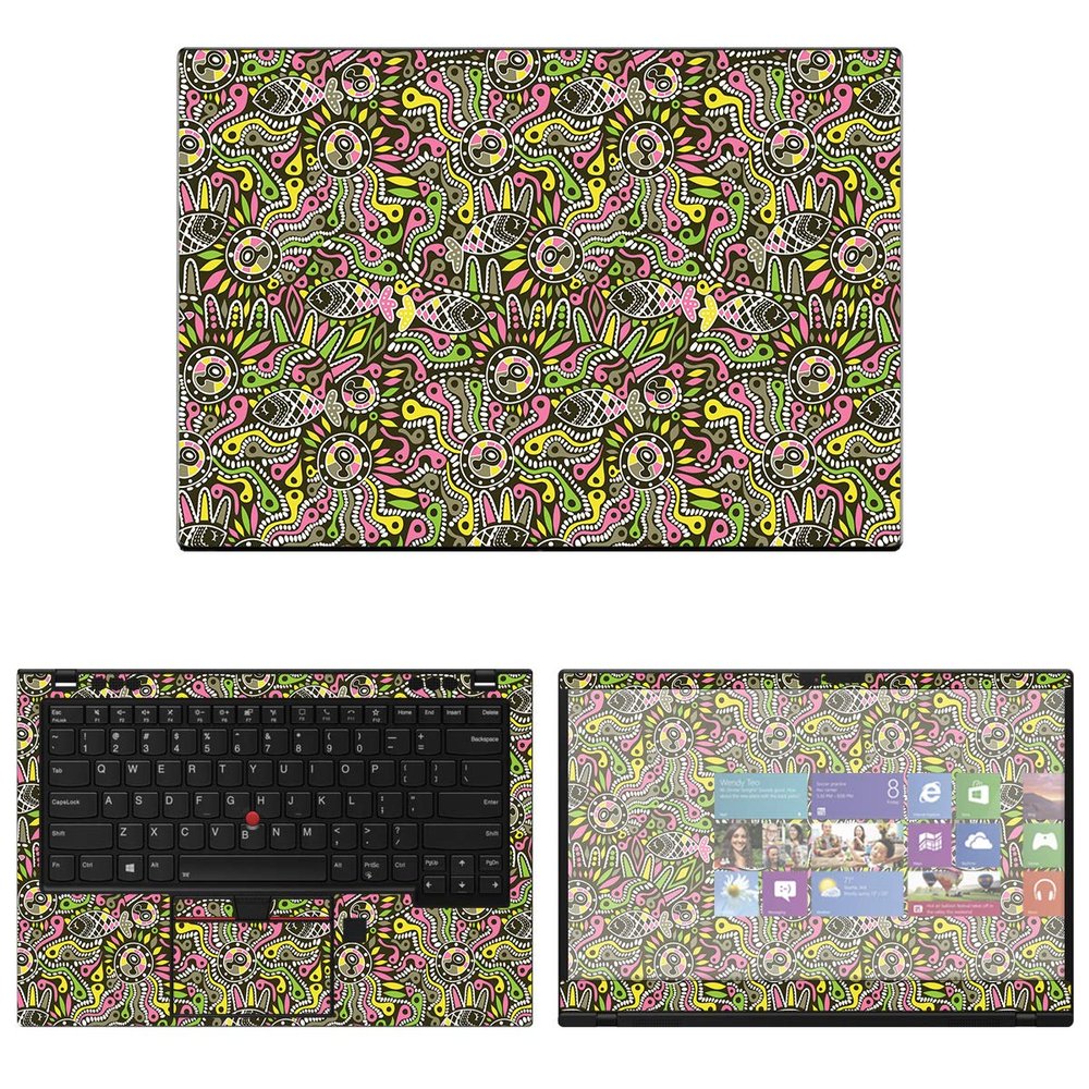 Decalrus - Protective Decal Skin Sticker for Lenovo ThinkPad X1 Carbon 8th Gen. (14" Screen) case Cover wrap LEthkpadX1crbn_8GEN-250