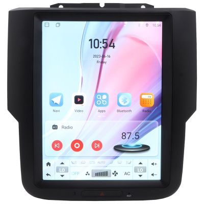 ASVEGEN 10.4 Inch Vertical Touch Screen Android 9.0 Car Stereo GPS Navigation for Dodge Ram 1500 2500 3500 2014-2018 Trucks High & Low Version, 4+64G