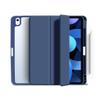 Anti-Drop iPad Air 10.9 case Clear Back Cover Tri-fold Front Cover with Pencil Holder Support Pencil Charging Premium PU Leather case for iPad Air4 2020 (iPad Air4 10.9, Blue) view 1