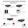 2 Port Contact Closure Over Fiber Optic Converter-Singlemode Fiber up to 12.4miles, for Door Open and Door Close,Entry Access Control,Alarm System and More,a Pair view 4