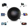 Portable Mini Speaker with 3.5mm Aux Jack Plug in Basse Speaker for Smart Phone, Retractable Mobile Line-in Speaker for Laptop Computer(Black) view 2