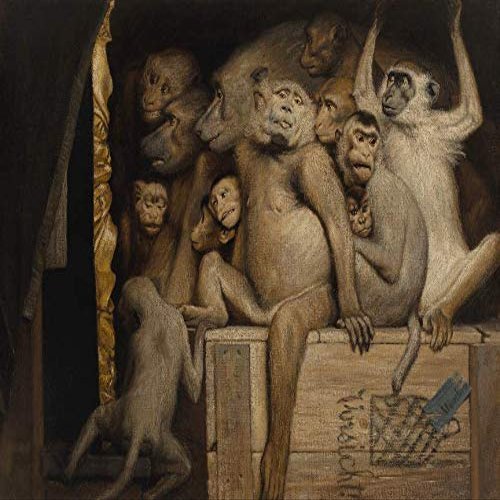 Gabriel von Max : Monkeys : The Critics : 1889 : Archival Quality Art Print