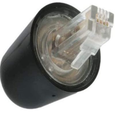 Ministry of Warehouse Black Telephone Handset Phone Coil Cord Swivel Twist Top Detangler Untangle