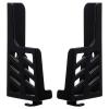 Hemobllo Adhesive Wall Phone Holder Mount Adjustable Tablet Wall Mount Phone Wall Dock for Bedroom Bathroom Home Office Black view 1