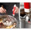 Hemoton 1pc Stainless Steel Noodle Sieve Red Handle Dumpling Strainer for Pasta Hotpot Lightweight Wire Mesh Kitchen Skimmer Transfer Quick Drainage view 4