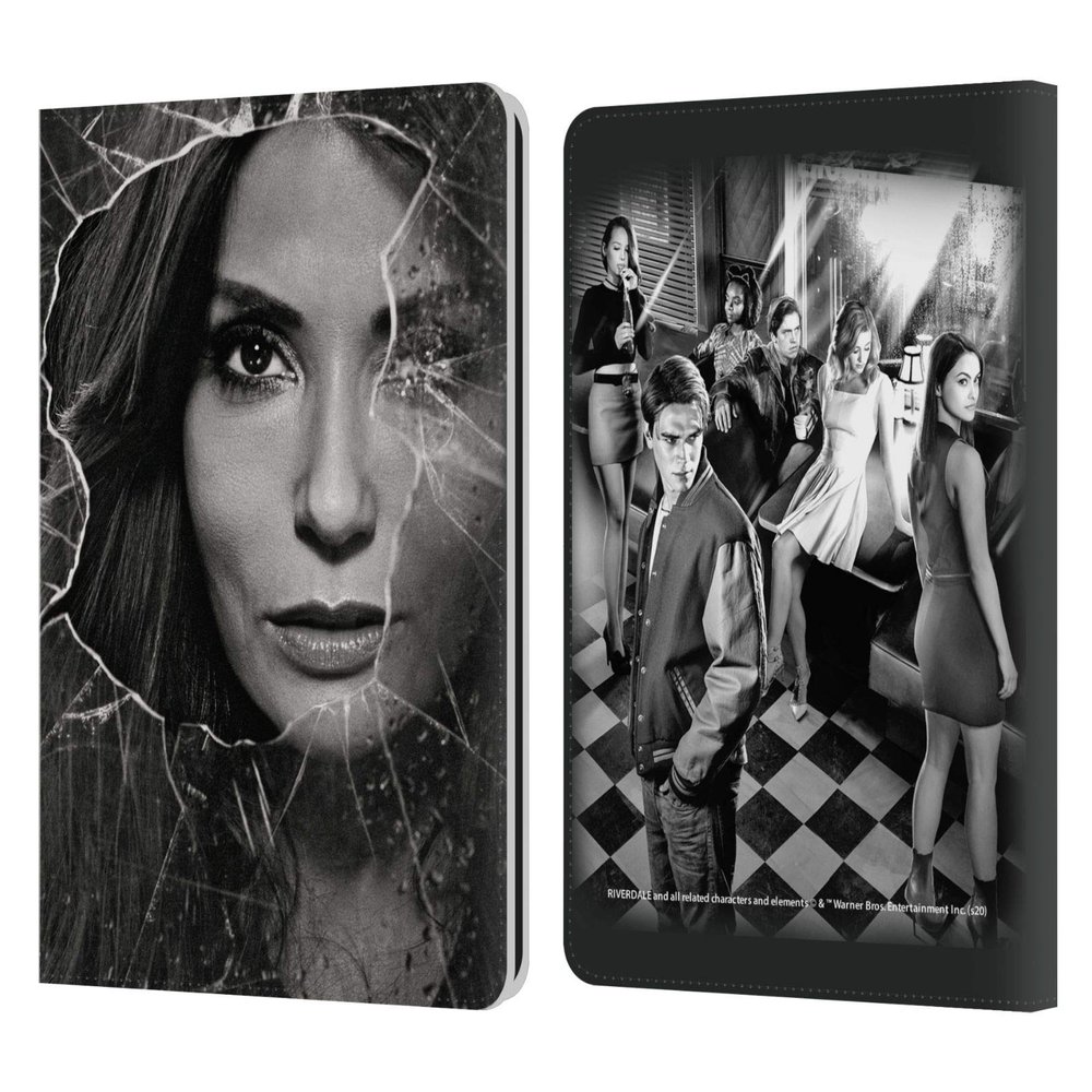 Head Case Designs Officially Licensed Riverdale Hermione Lodge Broken Glass Portraits Leather Wallet Case Compatible with Kindle Paperwhite 1/2 / 3