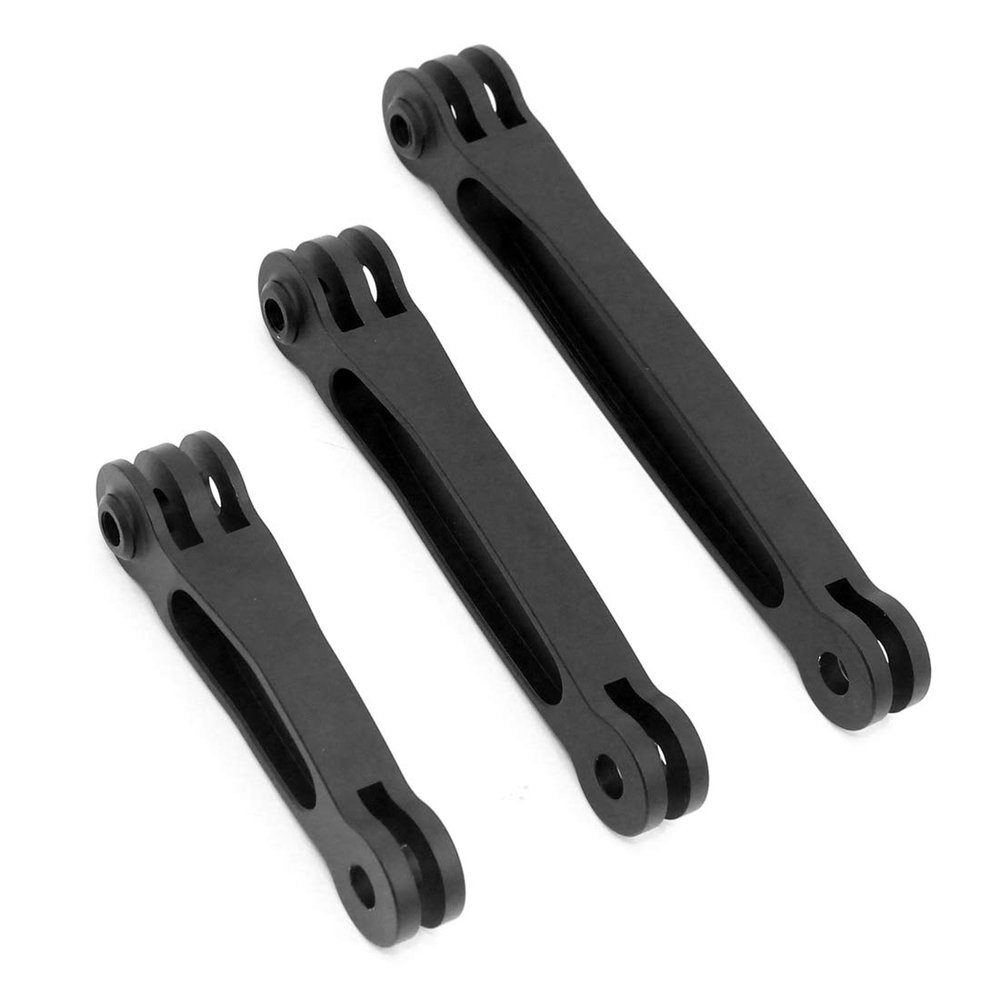 BGNing CNC Triple Extended Bracket Frame Mount Selfie Stick Tripod Hand Grip Compatible for Gopro Hero 5 4 SJCAM yi GitUP Action Cameras (Tripod)