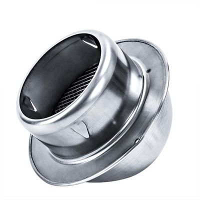 DZDZXQG Thick Stainless Steel Air Vent, Sphere Ventilation Grill Cover Hooded Cowl External Extractor Wall Air Outlet (Size : 180mm)