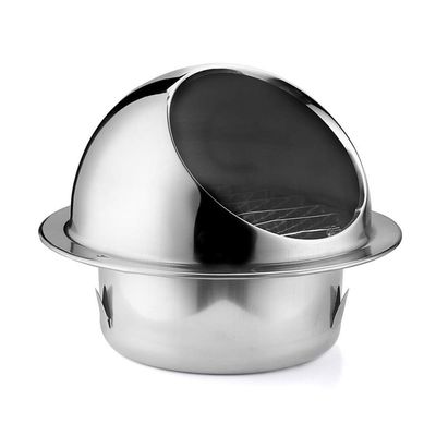 DZDZXQG Chimney Cowl Cap Vent Cap, Exhaust Thick Vent Hole Wall Filter Cover Outer Round Stainless Steel Pipe Filter Cover (Color : 300mm)