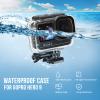 SHOOT Waterproof Dive Case for GoPro Hero 9 Black, Underwater Housing Shell Supports 60M/196FT Deep Diving Scuba Snorkeling with Quick Release Bracket Screw Go Pro Accessories view 3