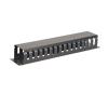 Aeons 2U Horizontal 19-inch Server Rack Mount Cable Management Raceway Duct Panel Cover Metal Black 2-Pack view 2
