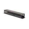 Aeons 2U Horizontal 19-inch Server Rack Mount Cable Management Raceway Duct Panel Cover Metal Black 2-Pack view 3