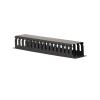 Aeons 2U Horizontal 19-inch Server Rack Mount Cable Management Raceway Duct Panel Cover Metal Black 2-Pack view 4