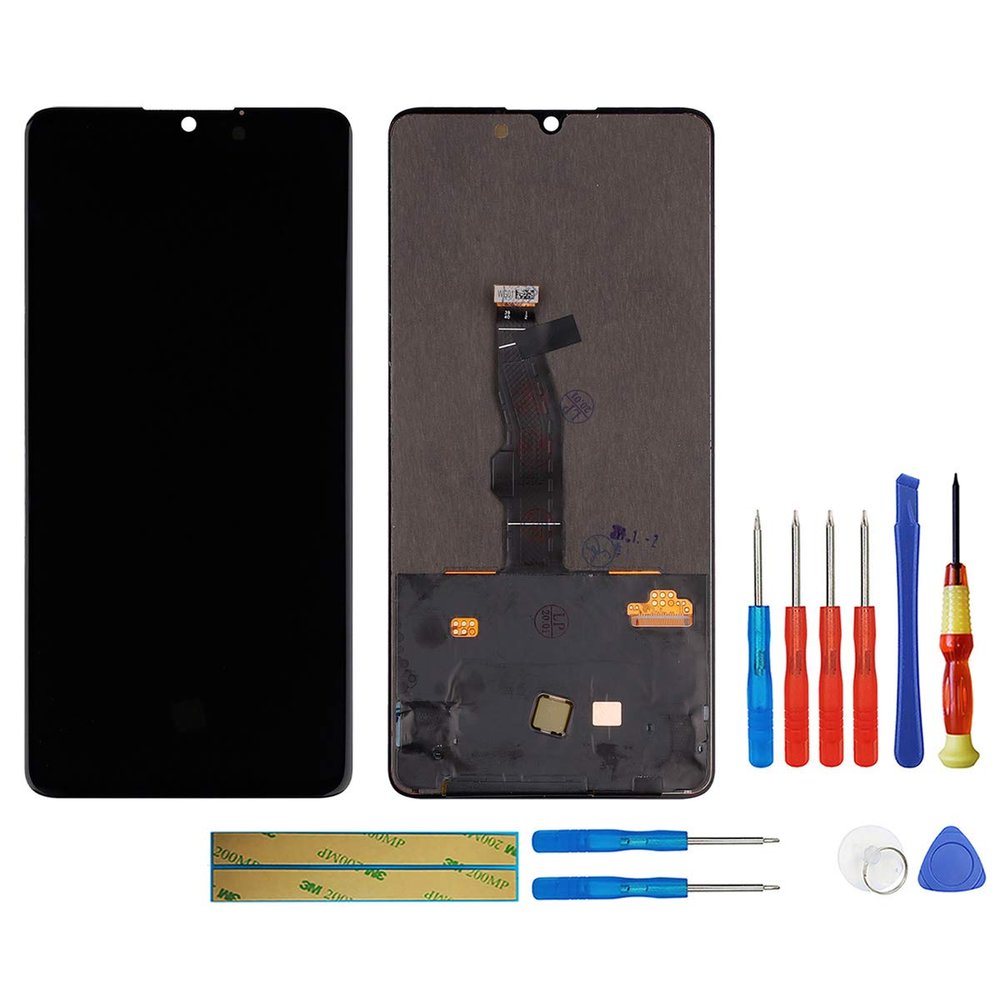 SWARK OLED Compatible with Huawei P30 (Black no Frame) LCD Display Touch Screen Display + Tools