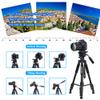 65" Camera Tripod,Q310 Lightweight Travel Portable Cell Phone Tripod Stand Monopod with Universal Phone Holder and Carry Bag for Canon, DSRL, SRL,Cell Phones, Projector, Webcam view 4