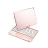 SENLAN 360 Rotating iPad Keyboard Case with Touchpad, 7-Color Backlit Bluetooth Keyboard (iPad 7/8/10.2, Pro 10.5, Air 3, Rose Gold) view 3