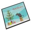 Caroline's Treasures CK4464JMAT Satin Mouse Merry Christmas Doormat 24x36 Front Door Mat Indoor Outdoor Rugs for Entryway, Non Slip Washable Low Pile, 24H X 36W view 1