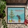 Caroline's Treasures CK4464JMAT Satin Mouse Merry Christmas Doormat 24x36 Front Door Mat Indoor Outdoor Rugs for Entryway, Non Slip Washable Low Pile, 24H X 36W view 3