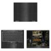 Decalrus - Protective Decal for Lenovo ThinkPad X1 Yoga 5th Gen. (14" Screen) Laptop Black Texture Brushed Aluminum Skin case Cover wrap BAlenovoThnkpdX1yoga_5genBack view 1