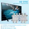 Keliiyo 8 Way Coaxial Cable Splitter 5-2500MHz,Work with Satellite TV CATV Antenna System and MoCA Configurations (Sliver-8 Way) view 3
