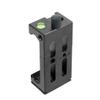 BGNing XJ-8 Phone Clip Tripod Head Bracket Mobile Phone Holder for Flashlight Microphone w/Spirit Level Cold Shoe Mount Adapter (Black) view 4