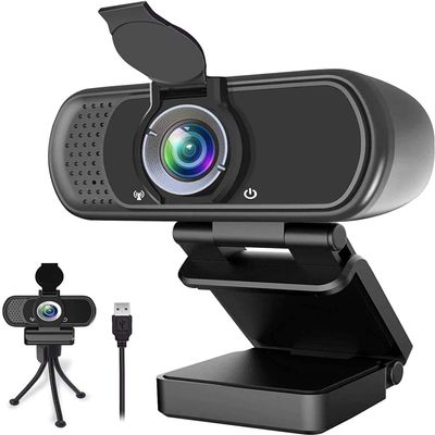 1080P Webcam,Live Streaming Web Camera with Stereo Microphone, Desktop or Laptop USB Webcam with 110-Degree View Angle, HD Webcam for Video Calling, Recording, Conferencing, Streaming, Gaming