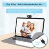 1080P Webcam,Live Streaming Web Camera with Stereo Microphone, Desktop or Laptop USB Webcam with 110-Degree View Angle, HD Webcam for Video Calling, Recording, Conferencing, Streaming, Gaming view 3