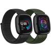 AVOD Nylon Bands Compatible with Fitbit Versa 4/Sense 2/Versa 3/Fitbit Sense, Soft Breathable Sport Adjustable Replacement Strap Women Man Wristband Accessories view 1