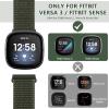 AVOD Nylon Bands Compatible with Fitbit Versa 4/Sense 2/Versa 3/Fitbit Sense, Soft Breathable Sport Adjustable Replacement Strap Women Man Wristband Accessories view 3
