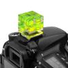 Camera Hot Shoe Level, Chromlives 3 Axis Spirit Bubble Level Standard Shoe Level Mount Compatible with DSLR Film Camera Canon Nikon Olympus Pentax view 2